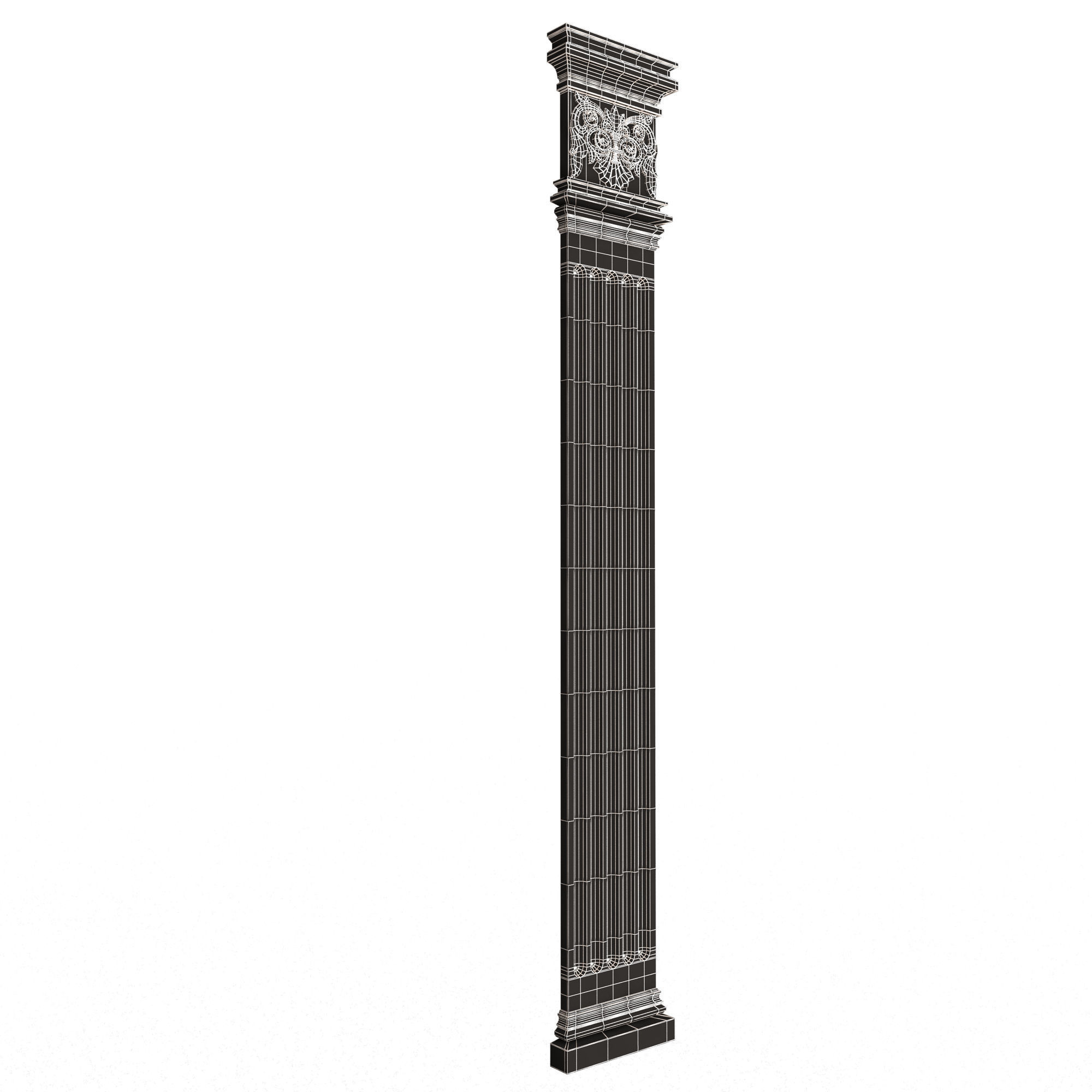 Column Capital 01101 Low-poly 3D model_15
