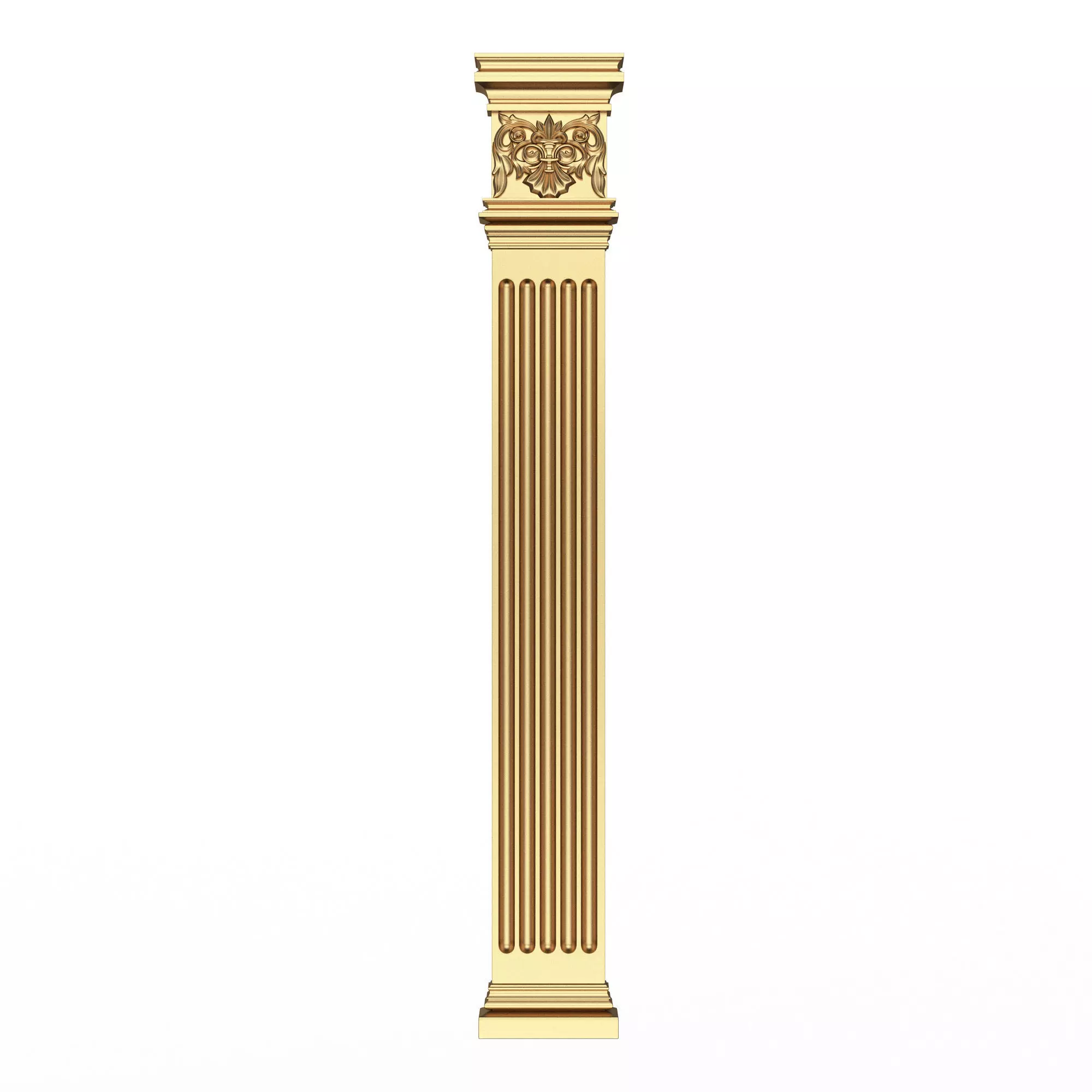 Column Capital 01101 Low-poly 3D model_0