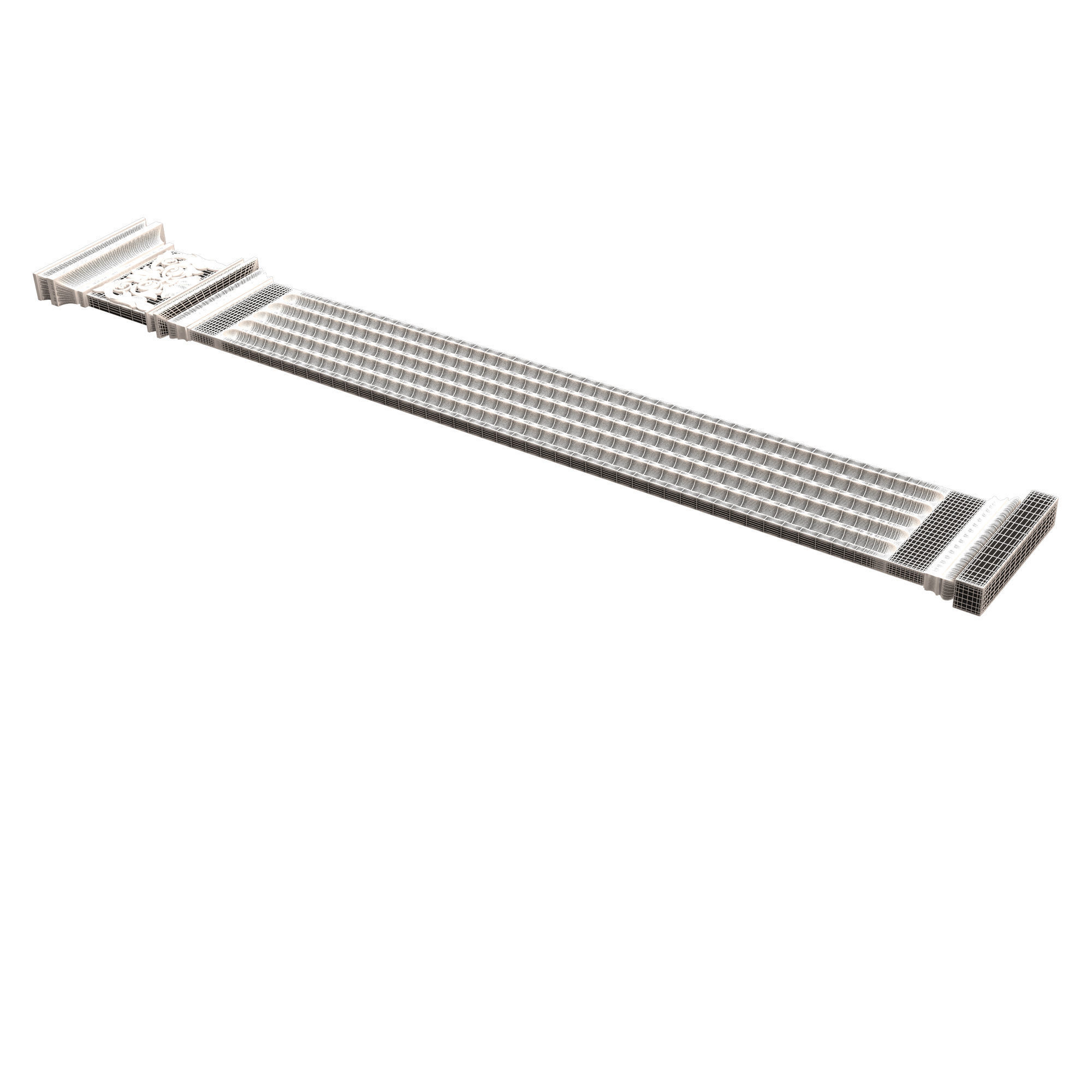 Column Capital 01101 Low-poly 3D model_11