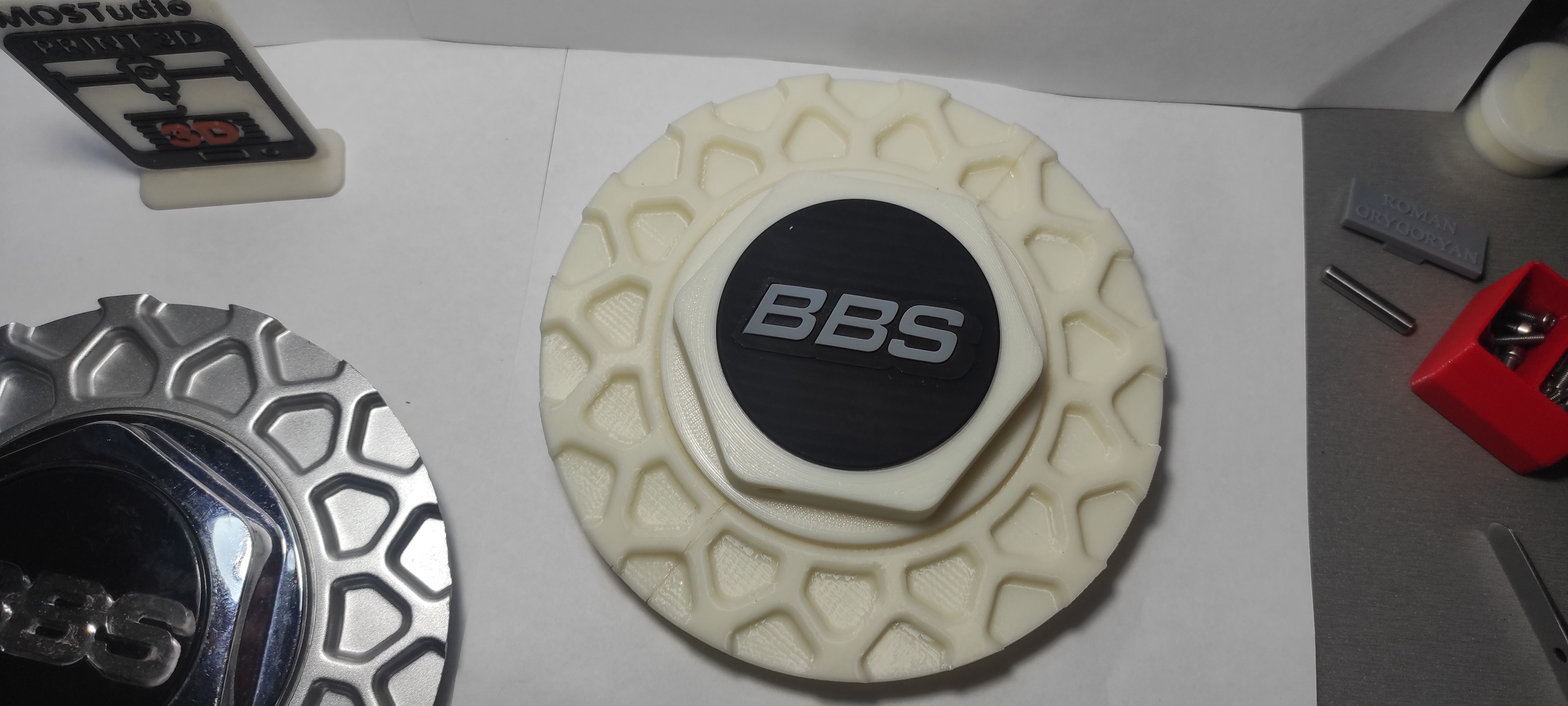 Wheel cap BBS RS R15-R17 3D print model_3