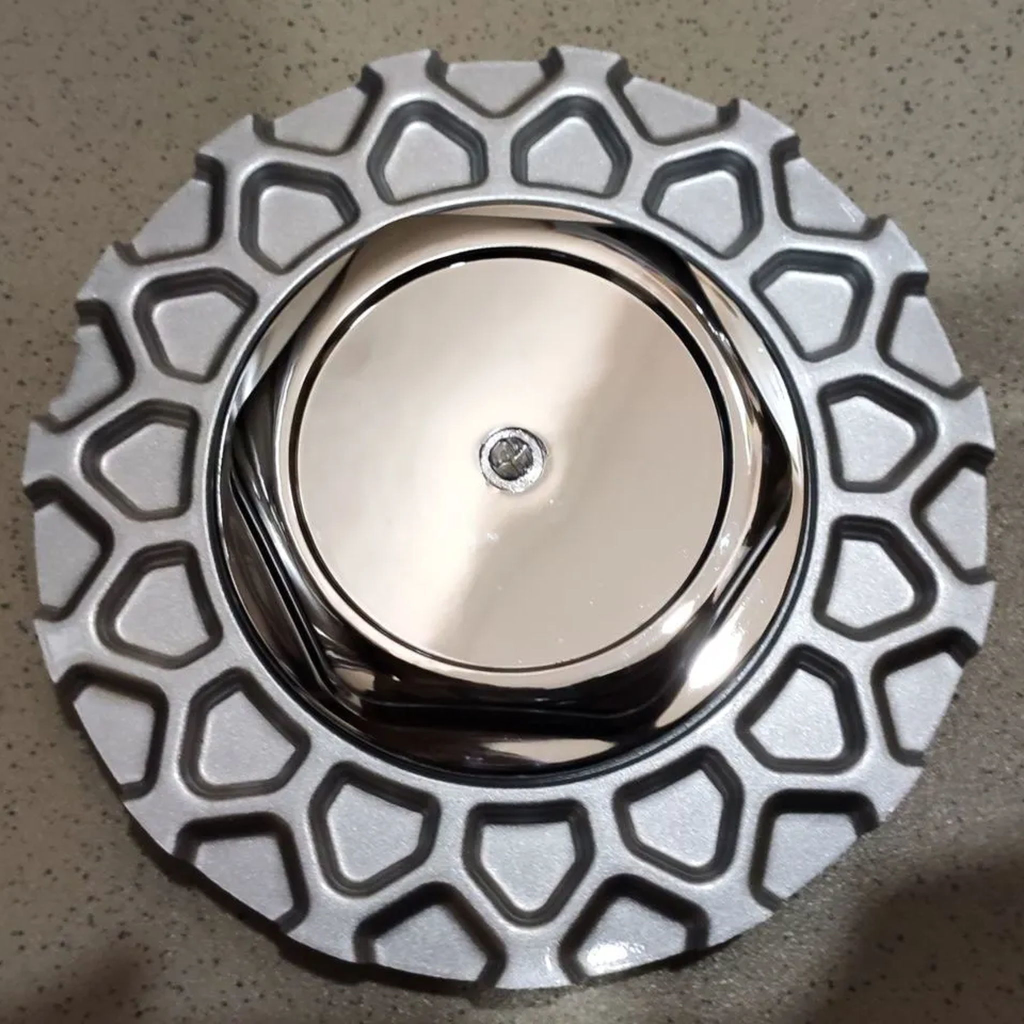 Wheel cap BBS RS R15-R17 3D print model_4