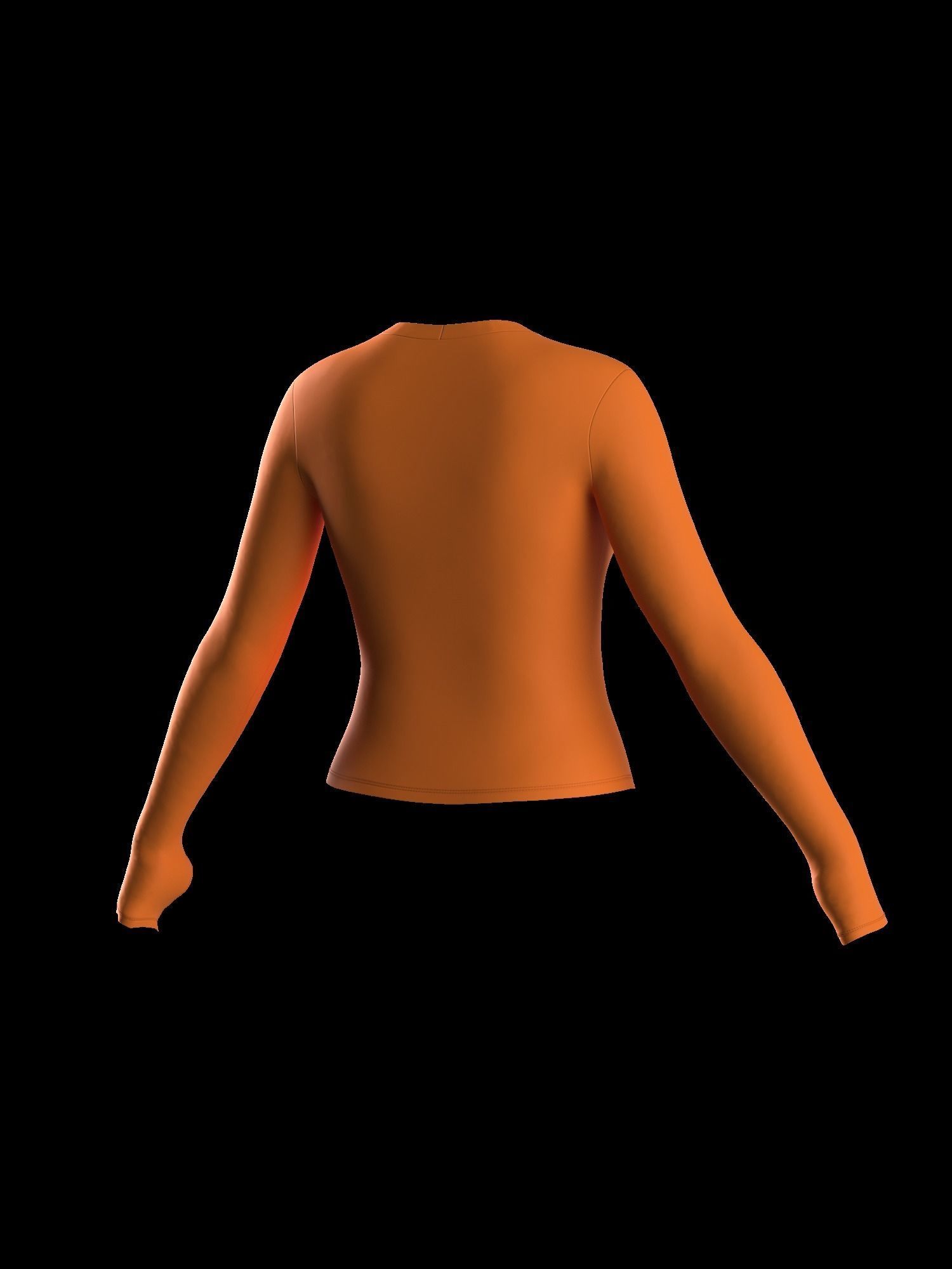 Female longsleeve thumbail hole 3D model_13