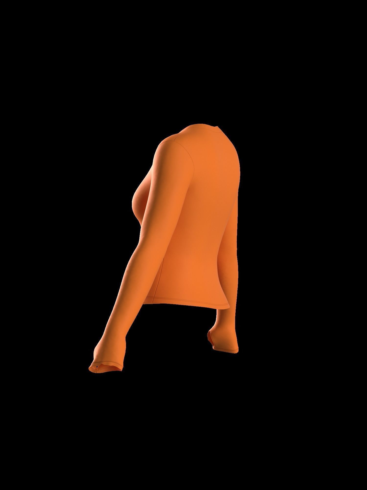 Female longsleeve thumbail hole 3D model_3