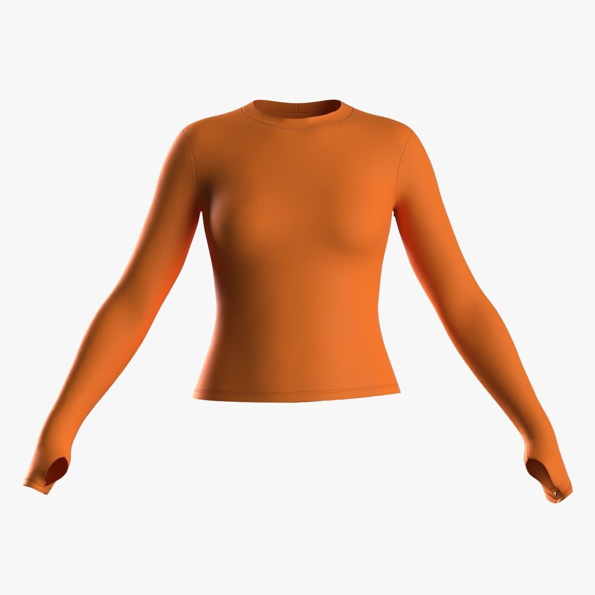 Female longsleeve thumbail hole 3D model_17