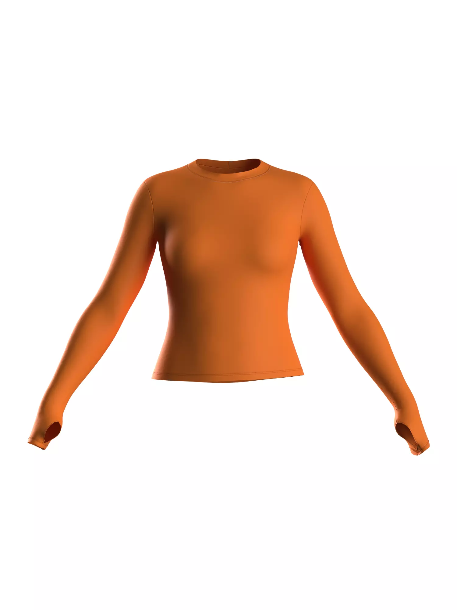 Female longsleeve thumbail hole 3D model_0