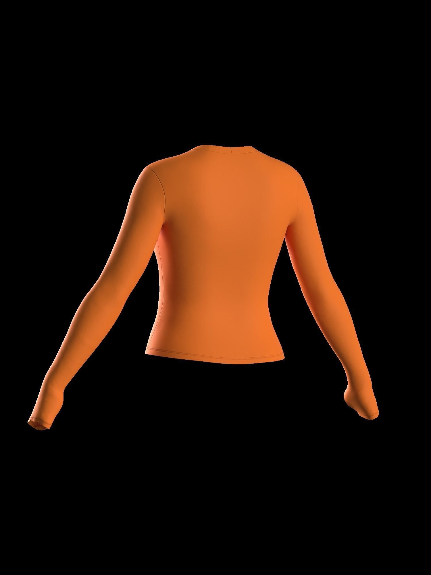 Female longsleeve thumbail hole 3D model_15