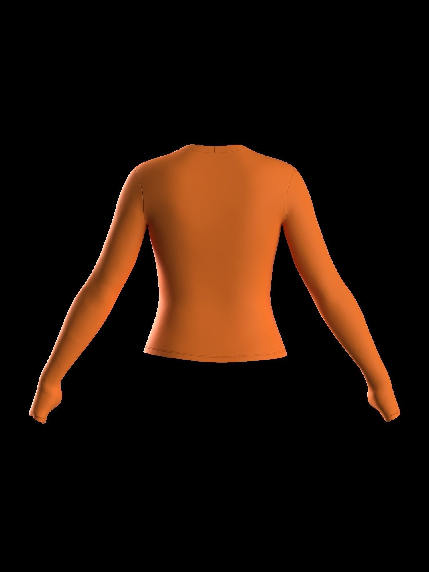 Female longsleeve thumbail hole 3D model_14