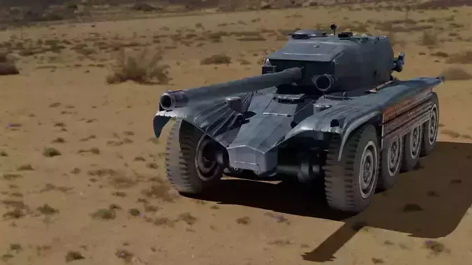 tank panhard EBR LOW POLY