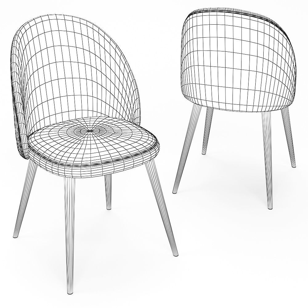 Dining set 33 Free 3D model_4