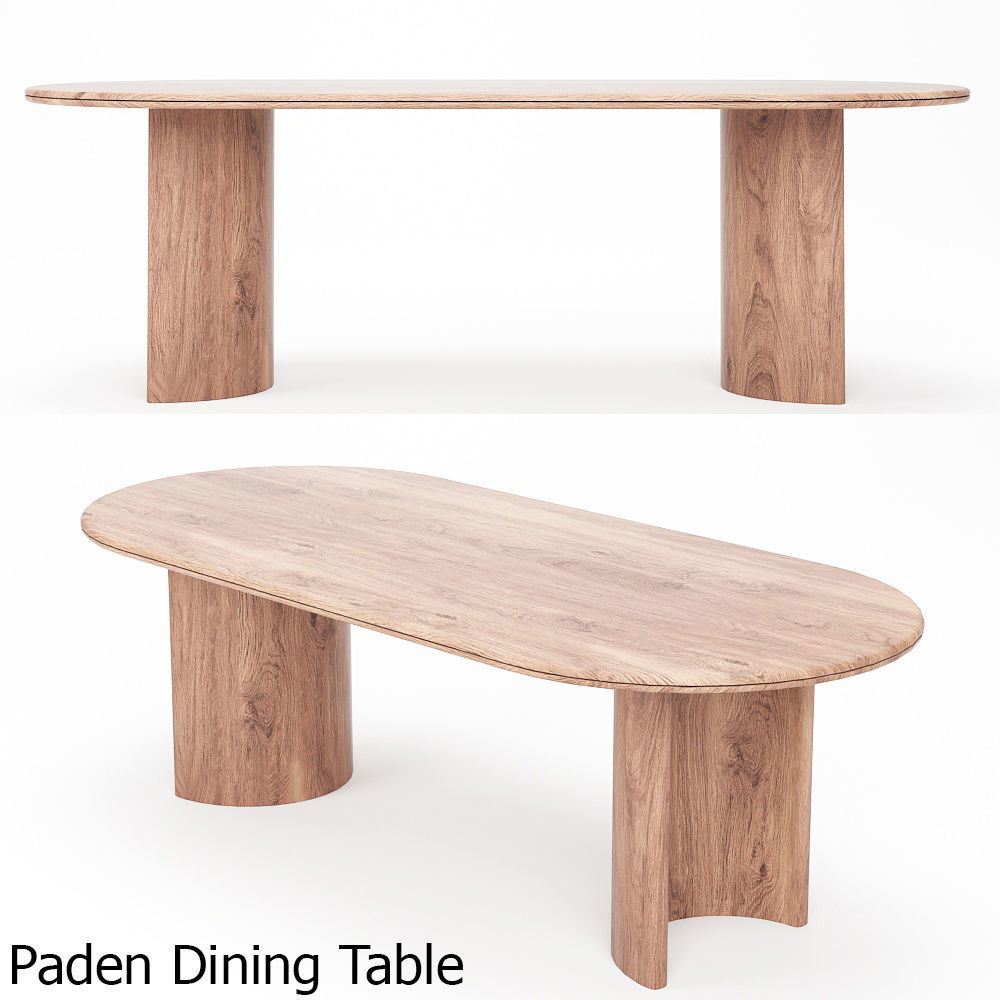 Dining set 33 Free 3D model_3