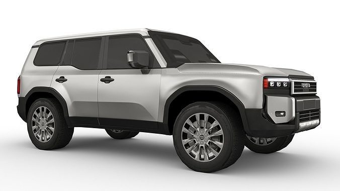 Toyota Land Cruiser 250 Prado 2024 Low-poly 3D model