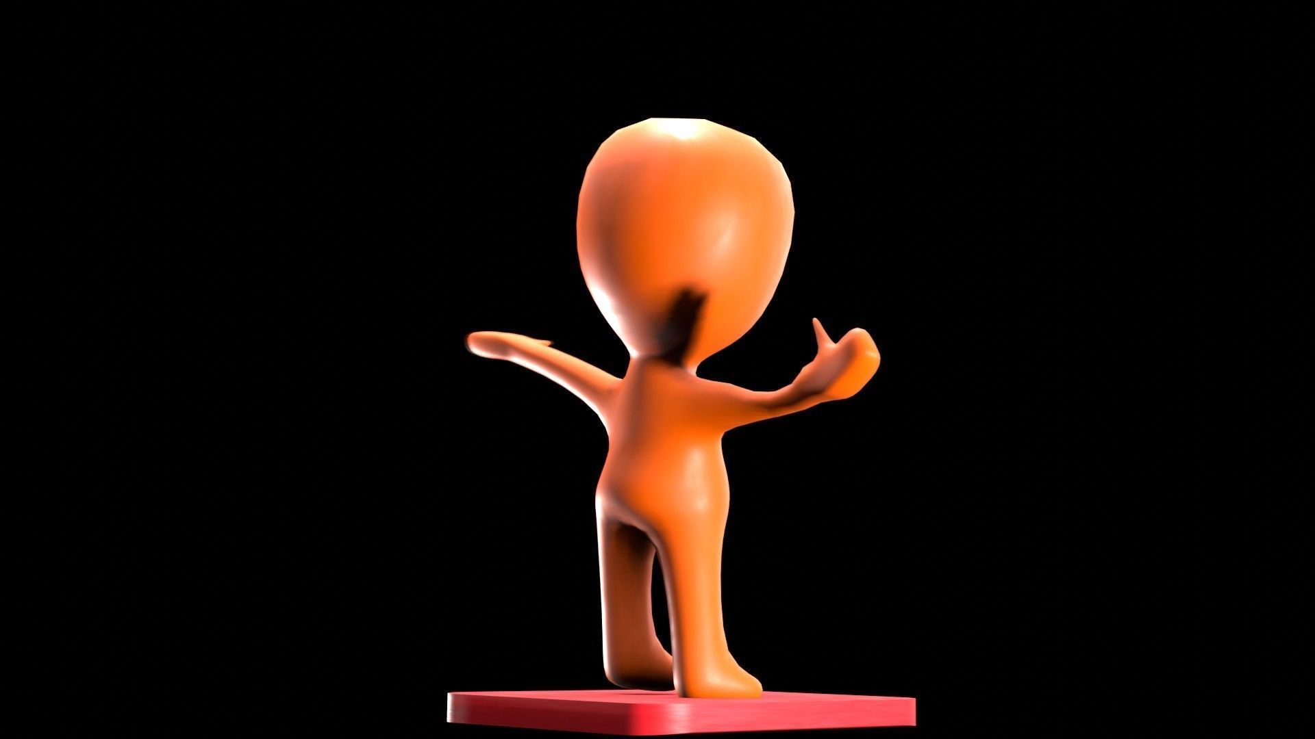 clay cartoon character 3D model_3