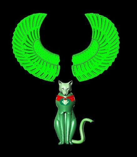 Egyptian cat 3D print model_18