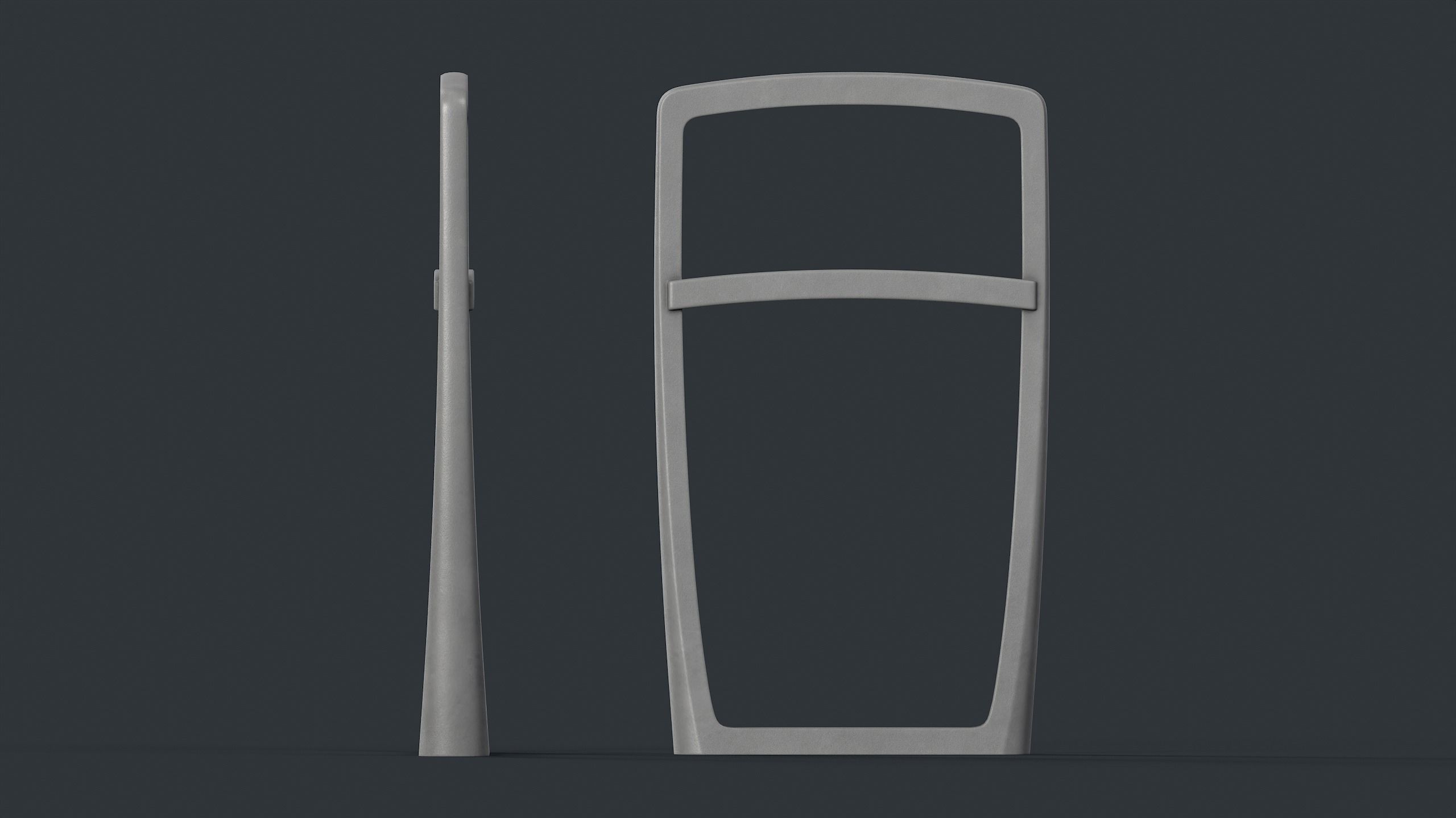 Bike Rack 24 PBR Game Ready Low-poly 3D model_4