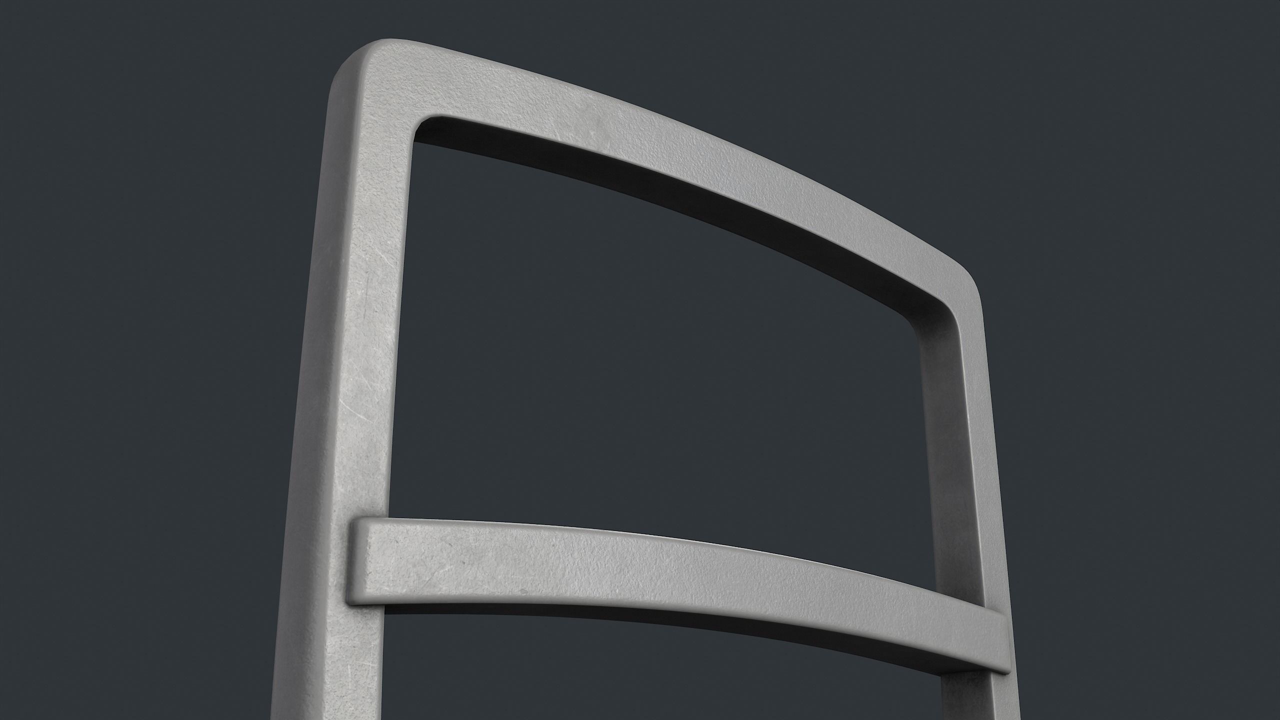 Bike Rack 24 PBR Game Ready Low-poly 3D model_8