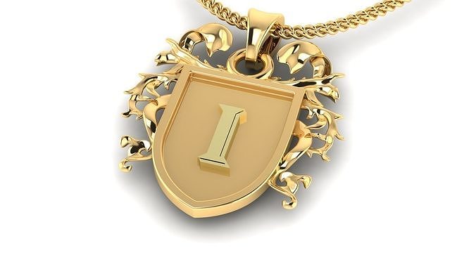 Letter- I - Pendant Name 3D print model