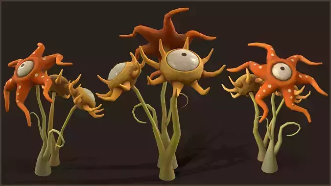 Stylized Flower Composition