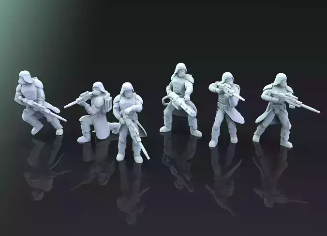 Old Snowtroopers 3D print model