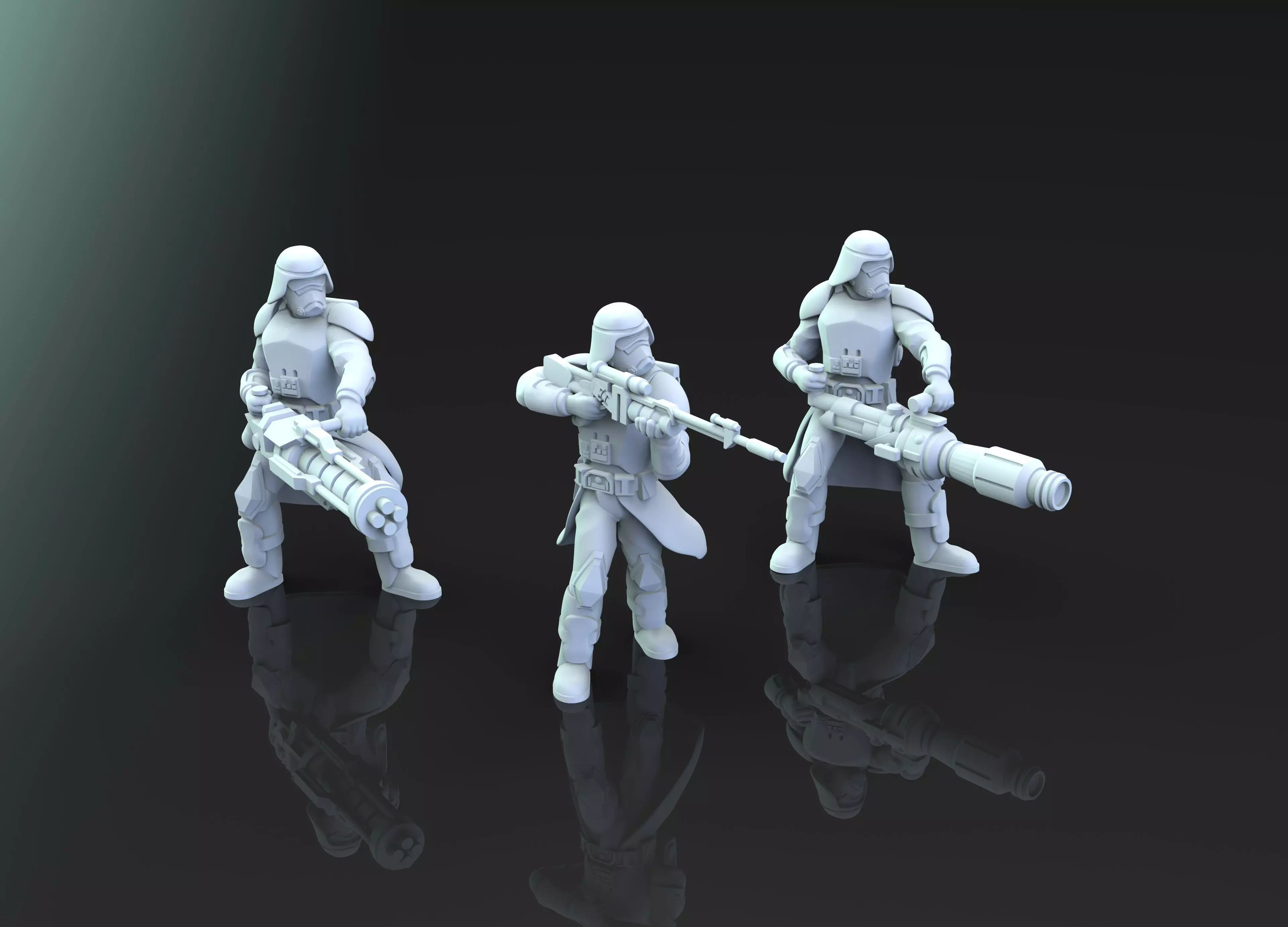 Old Snowtrooper Weapons Team 3D print model_0