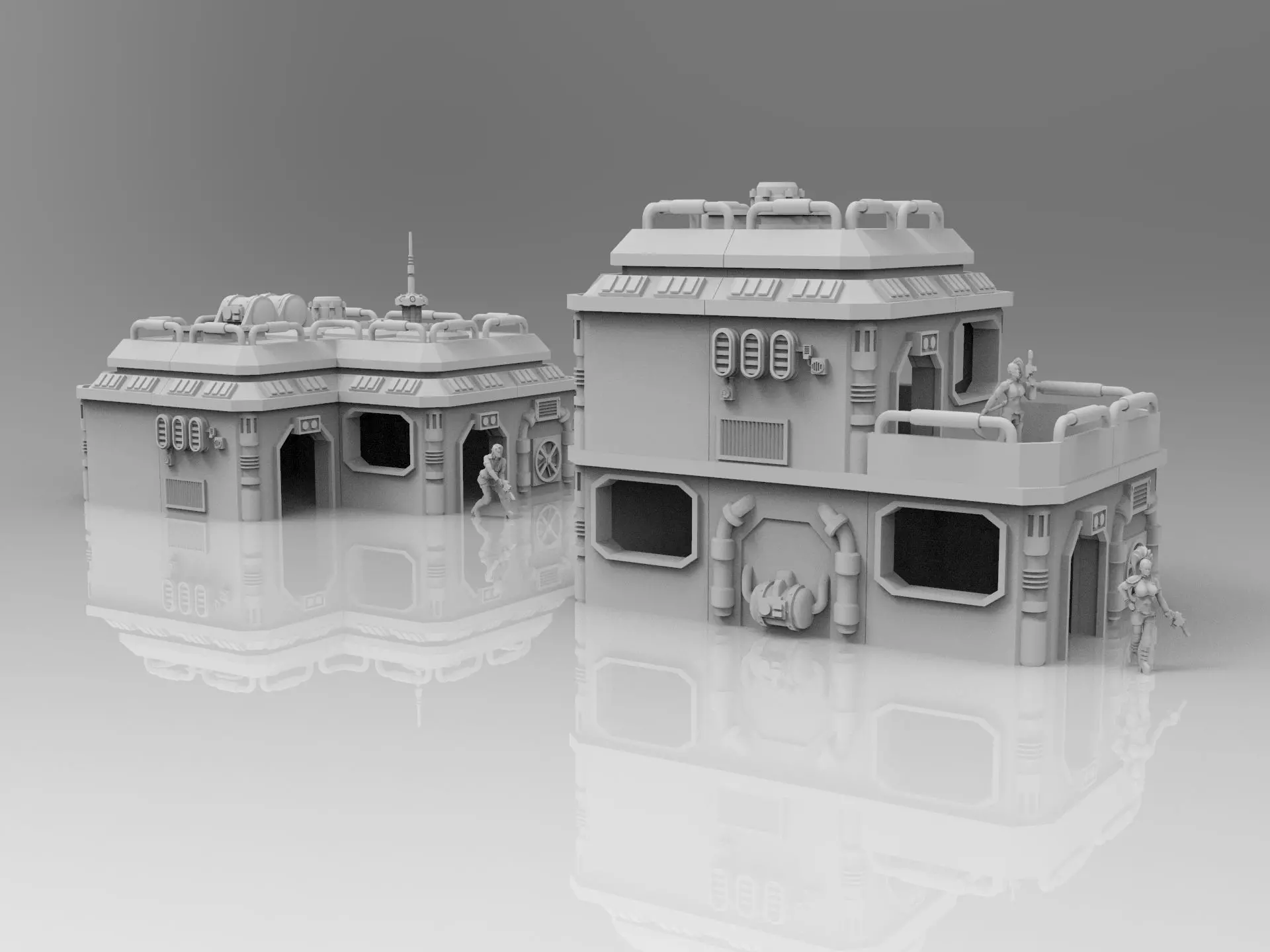 Modular Habitation Blocks 3D print model_0