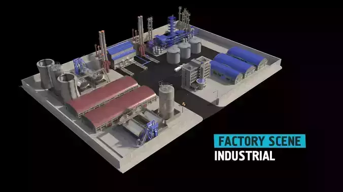 Factory Industrial scene