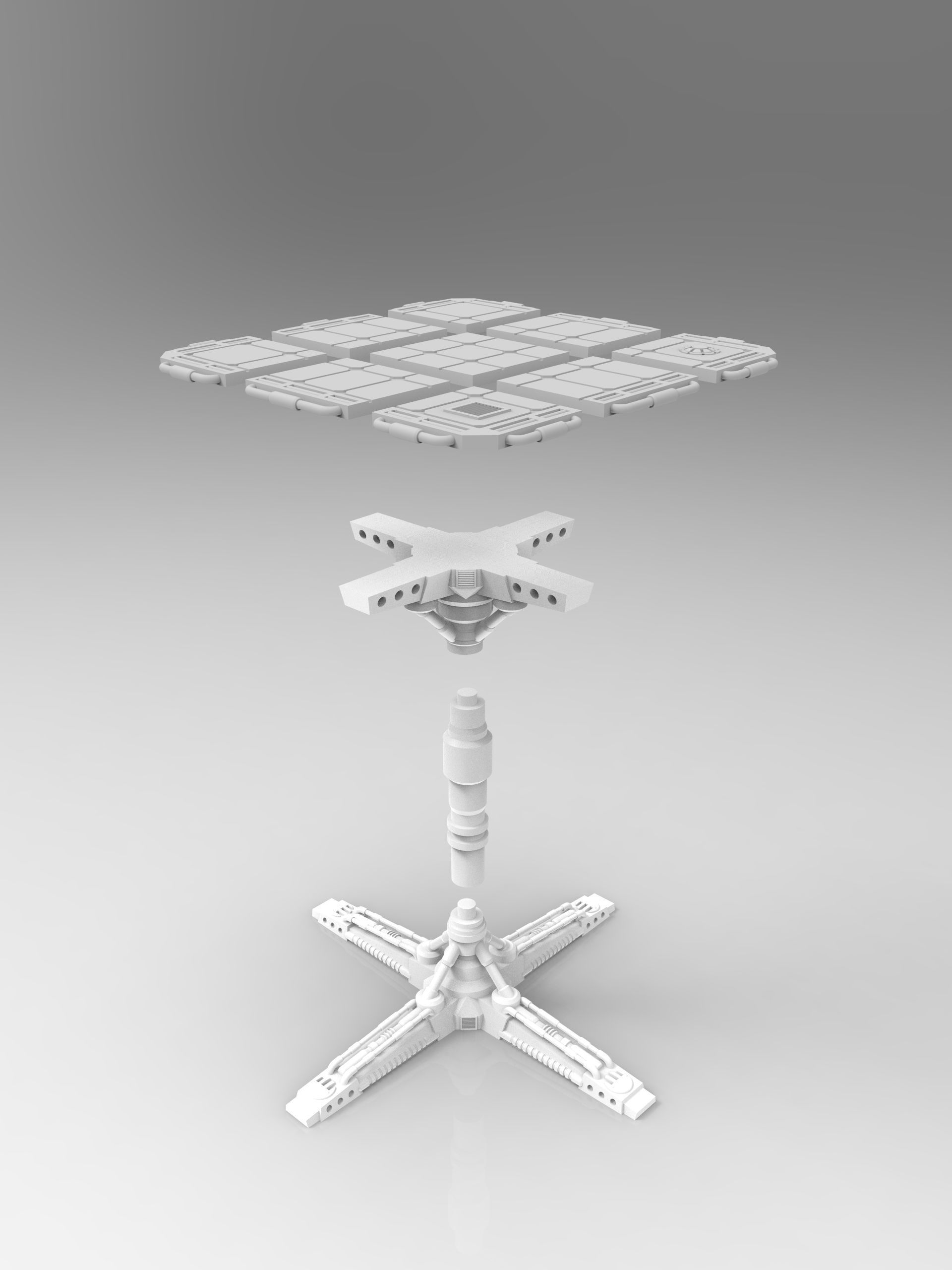 Modular Walkways 3D print model_4