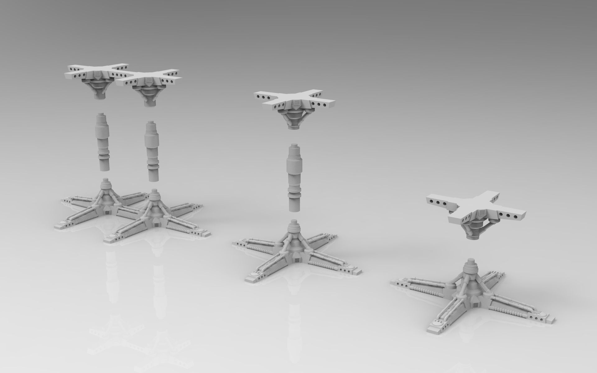 Modular Walkways 3D print model_3