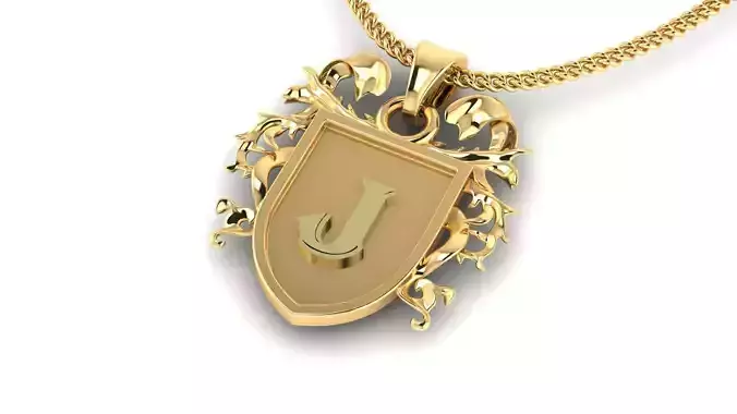 Letter- J - Pendant Name