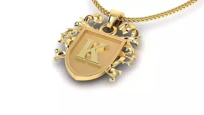 Letter- K - Pendant Name