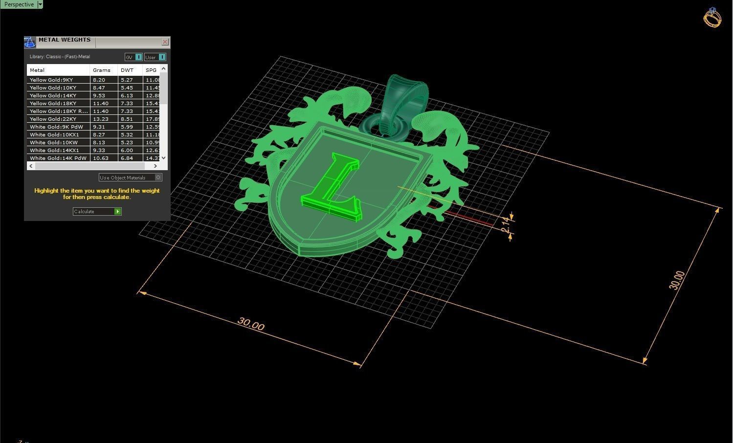 Letter- L - Pendant Name 3D model 3D printable | CGTrader