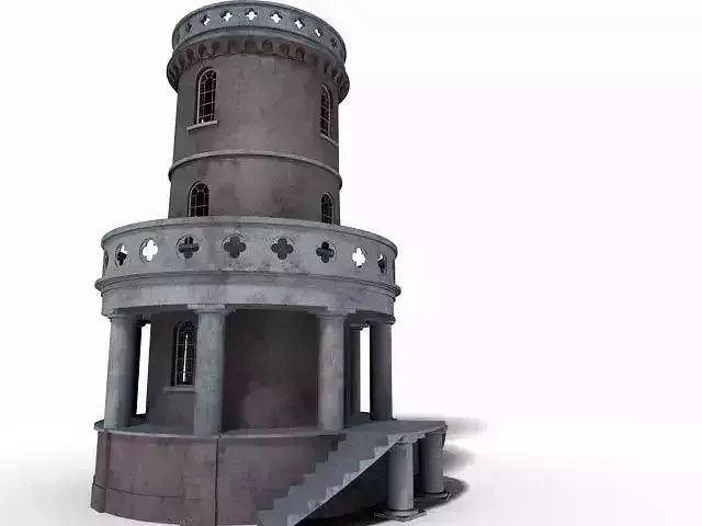 Clavell Tower Low-poly 3D model