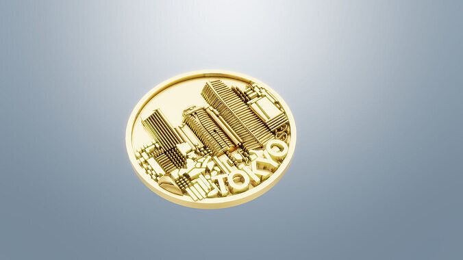 tokyo disc pendant jewelry WITH RENDER DETAILS 3D print model
