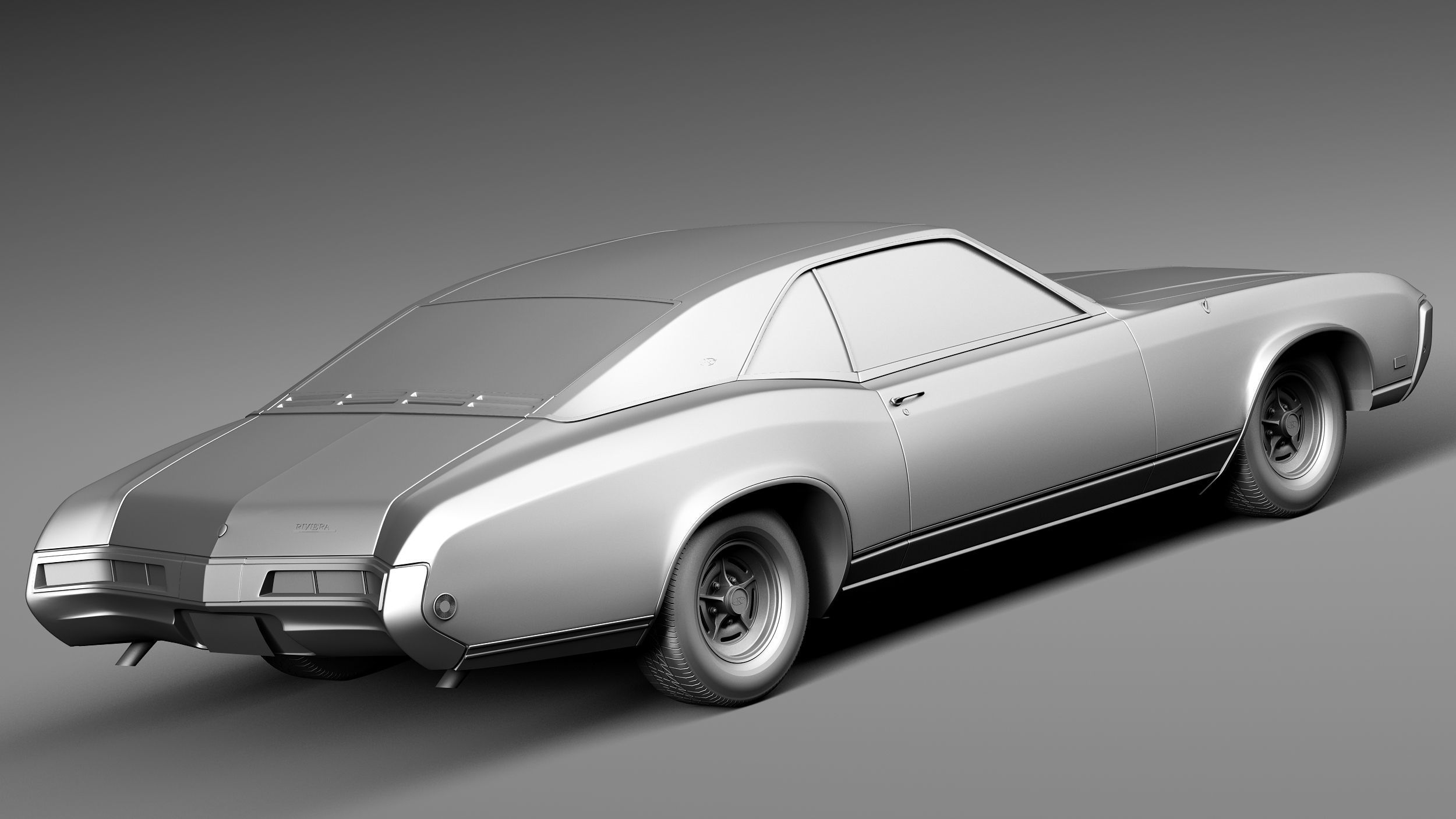 Buick Riviera 1969 3D model_12