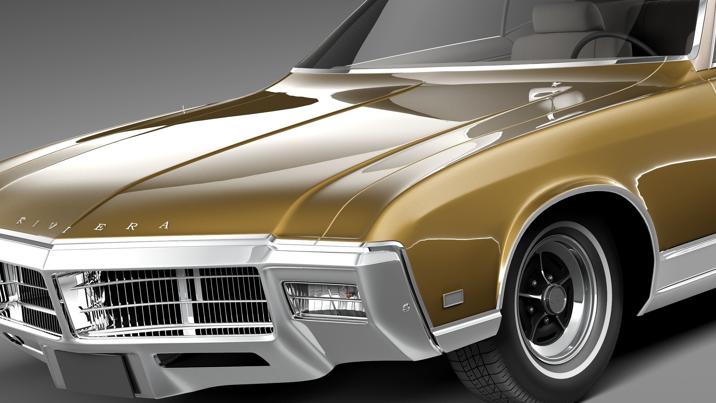 Buick Riviera 1969 3D model_2