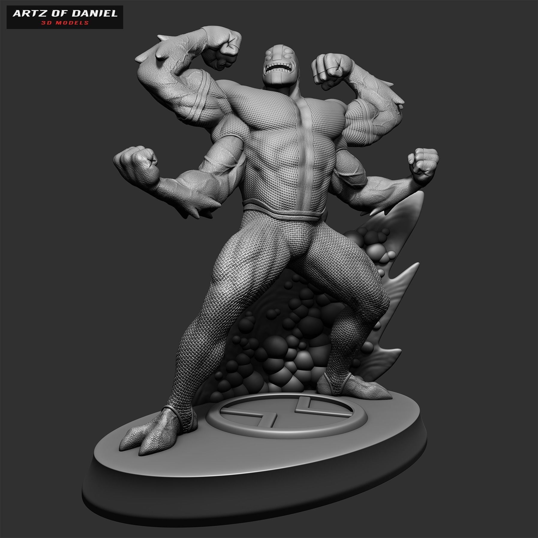 Ben 10 Four Arms 3D print model_5