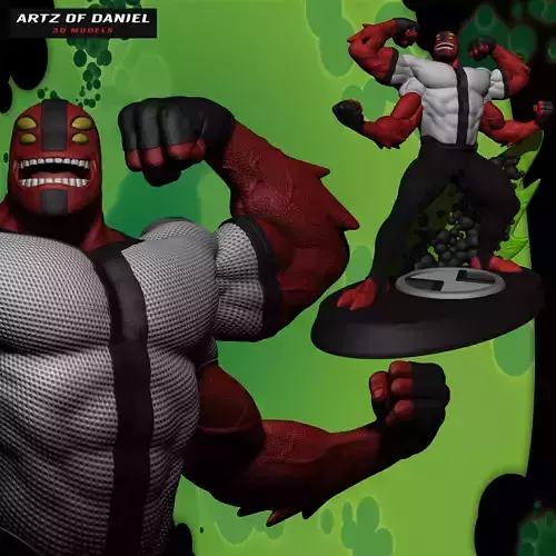 Ben 10 Four Arms 3D print model