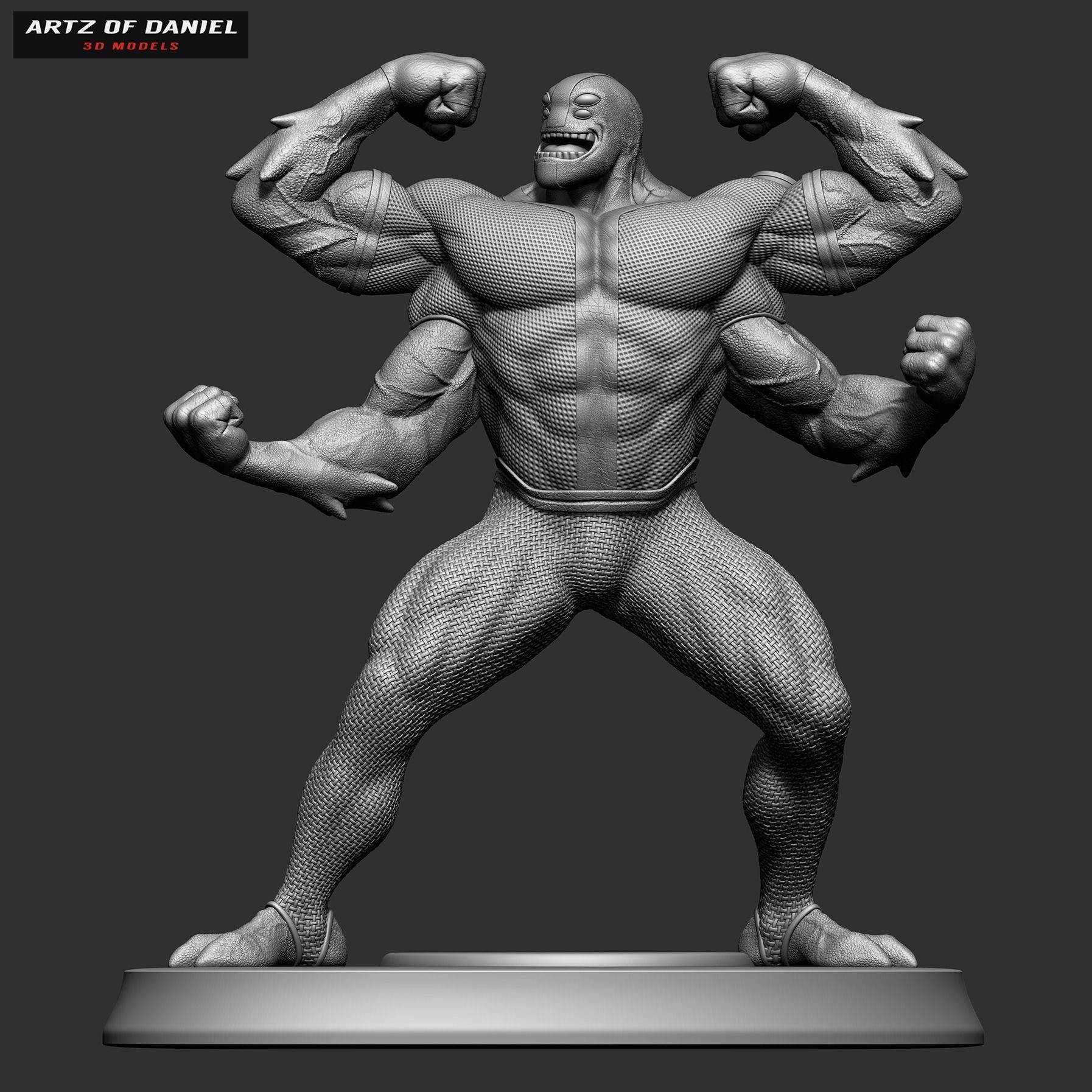 Ben 10 Four Arms 3D print model_6