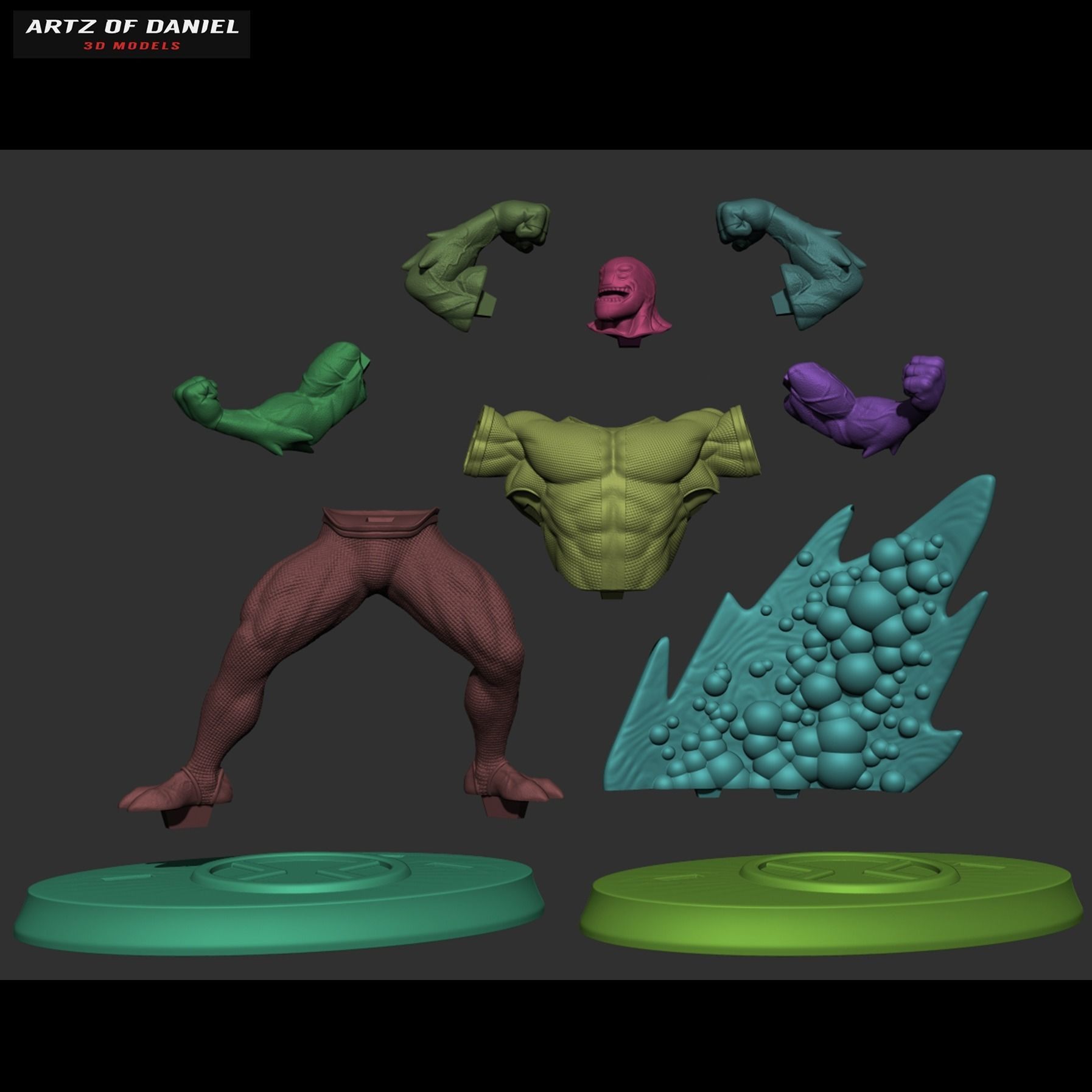 Ben 10 Four Arms 3D print model_7