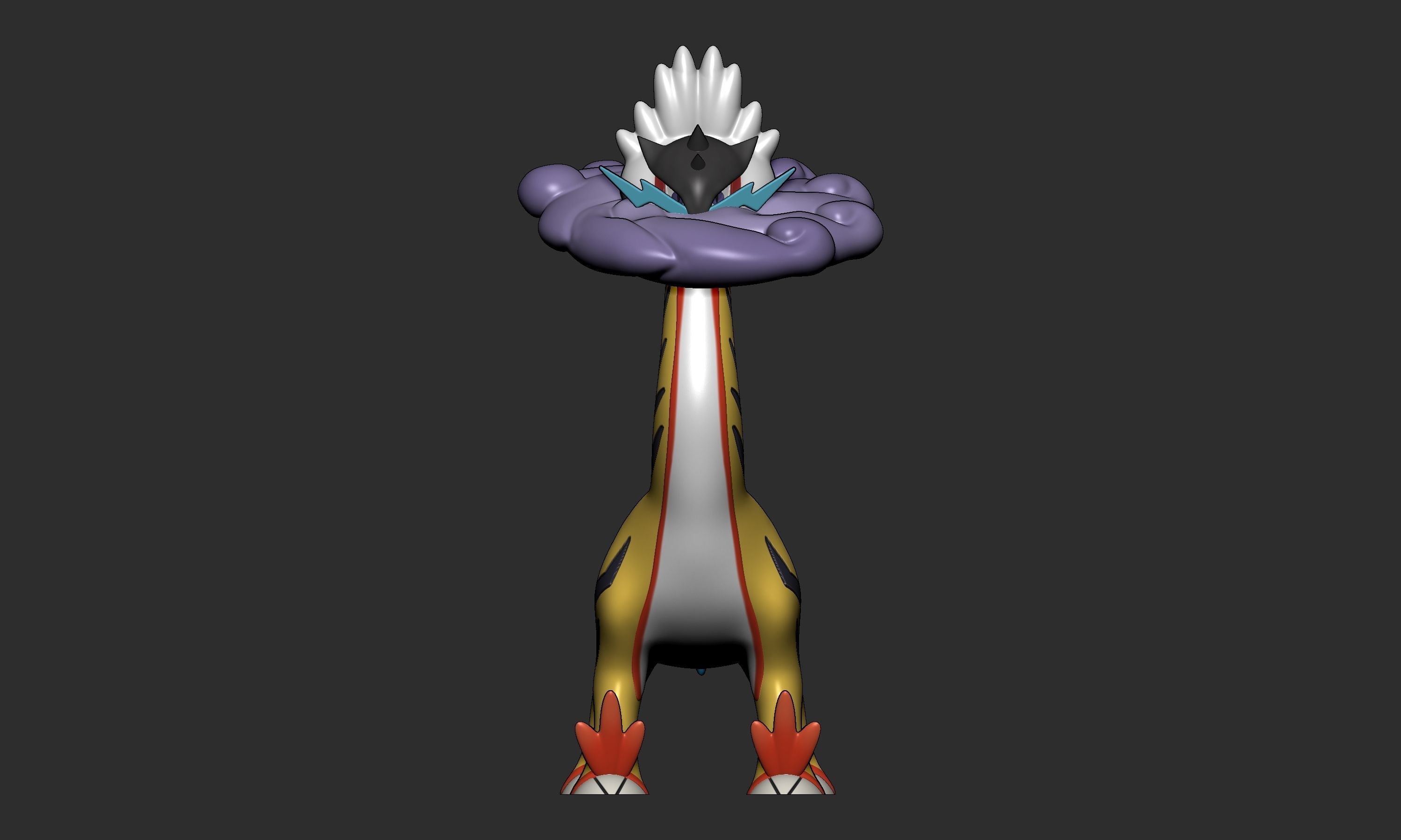 Pokemon - Gouging Fire Raging Bolt and Walking Wake 3D print model_15