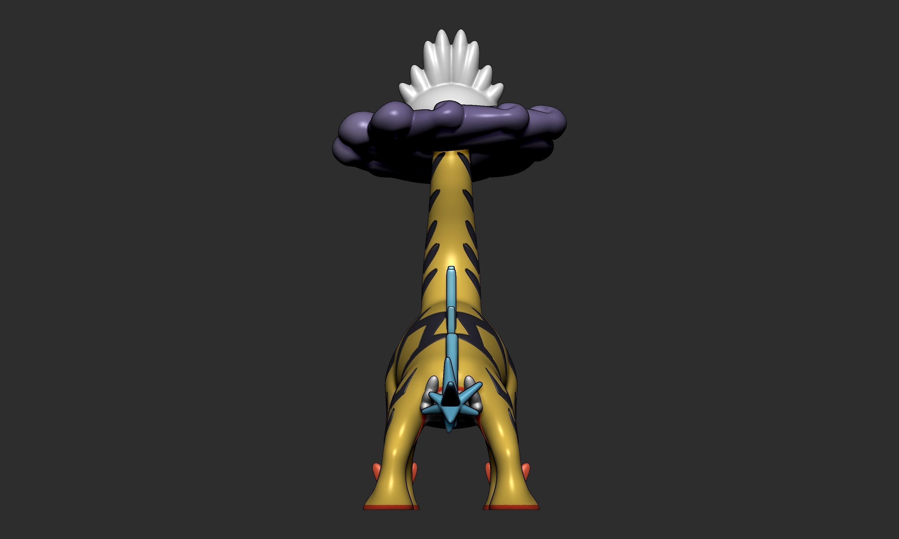 Pokemon - Gouging Fire Raging Bolt and Walking Wake 3D print model_17