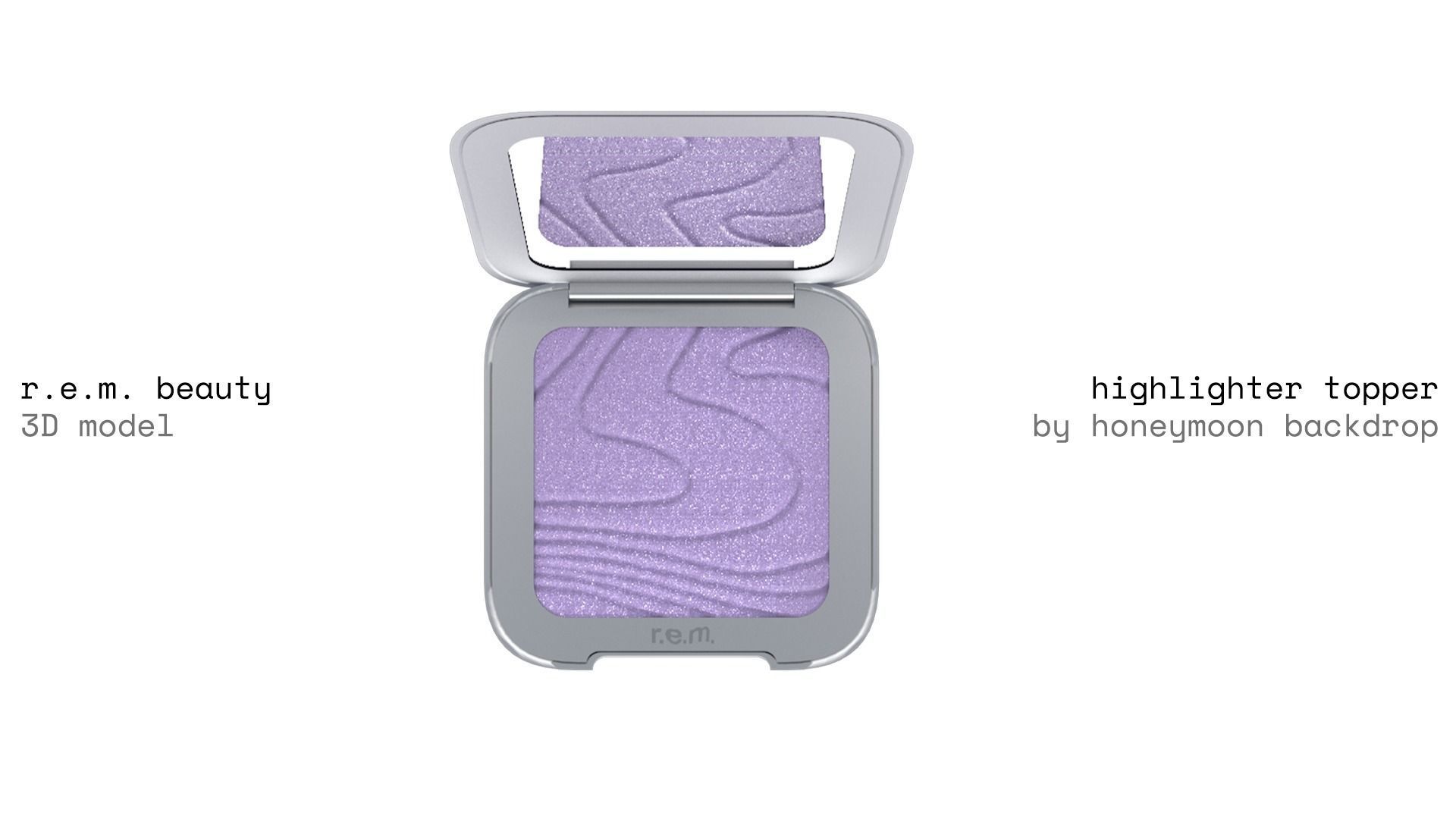 highlighter topper rem beauty by Ariana Grande 3D model CGTrader