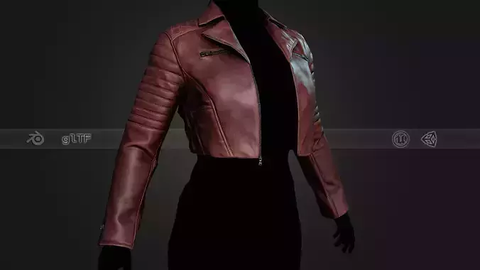 Red Biker Jacket 