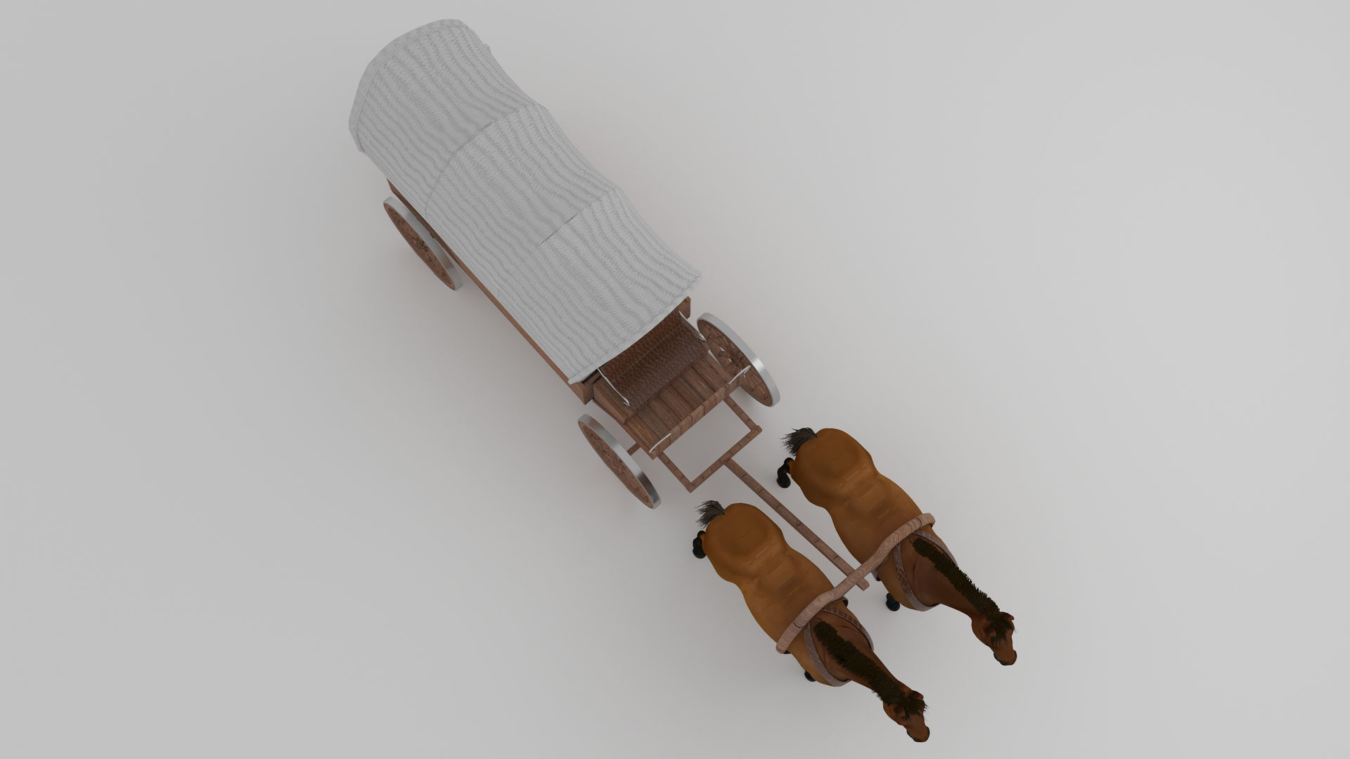 Western Wagon 6 - 4K 3D model_10