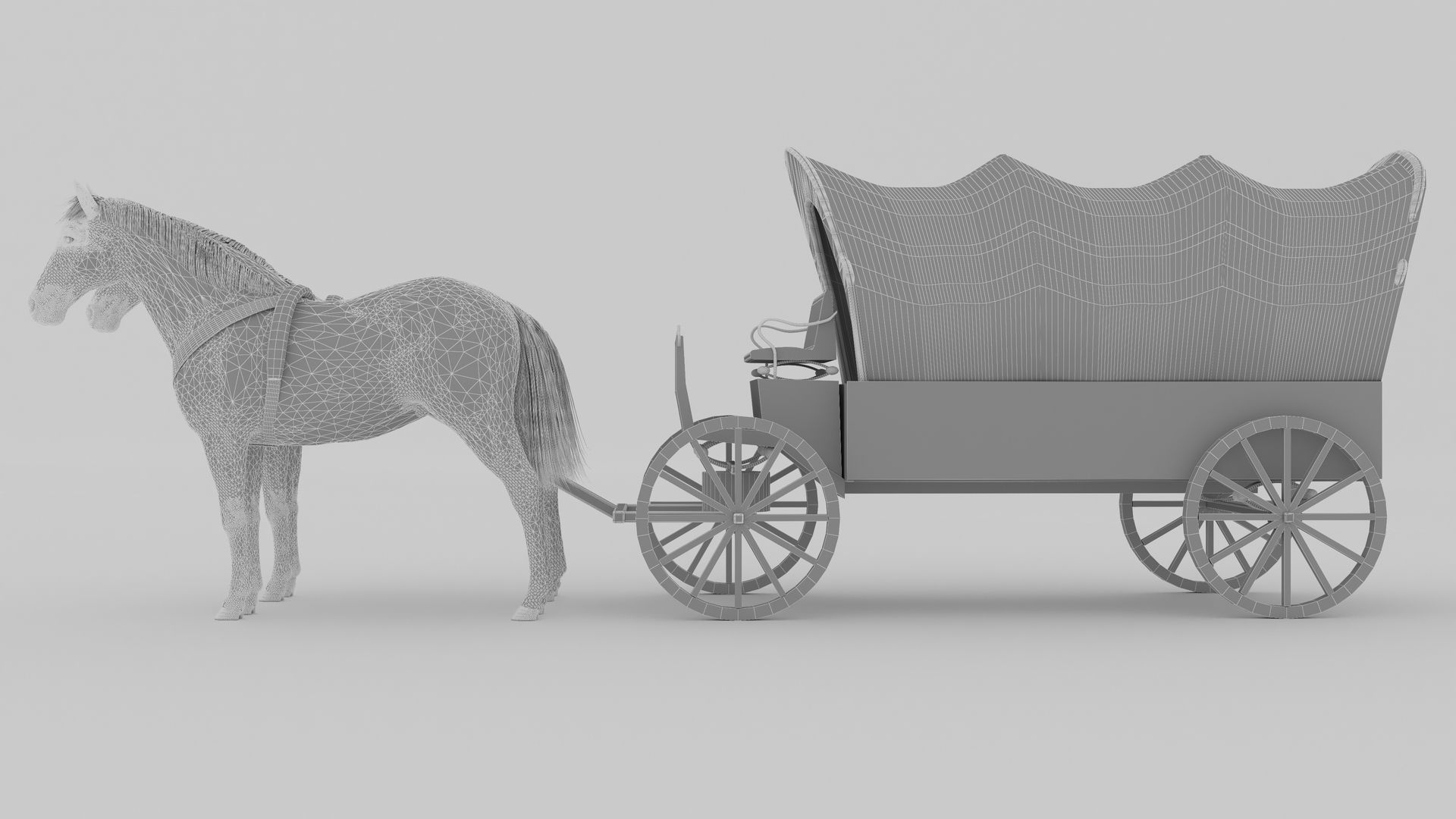 Western Wagon 6 - 4K 3D model_15