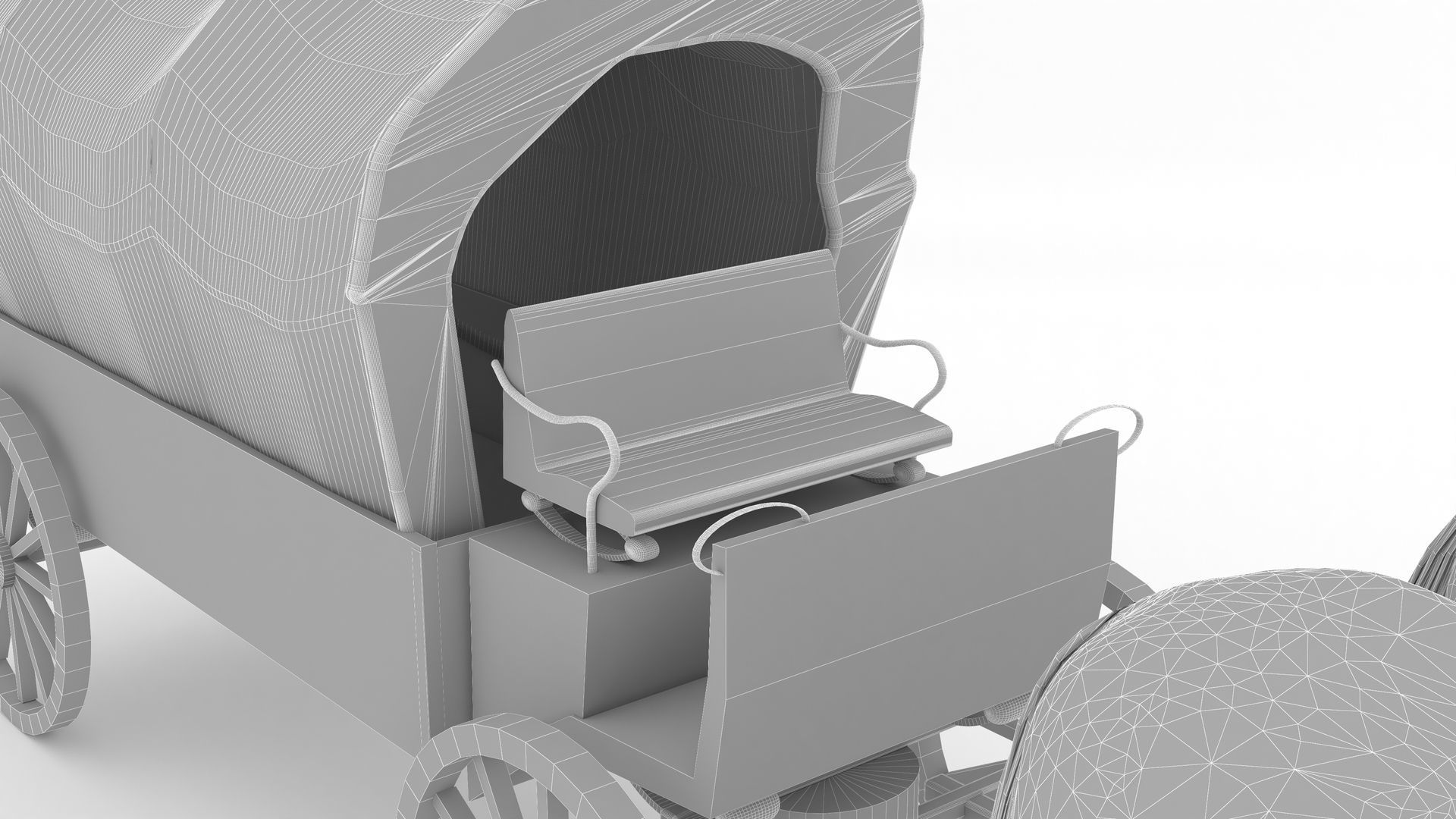 Western Wagon 6 - 4K 3D model_17