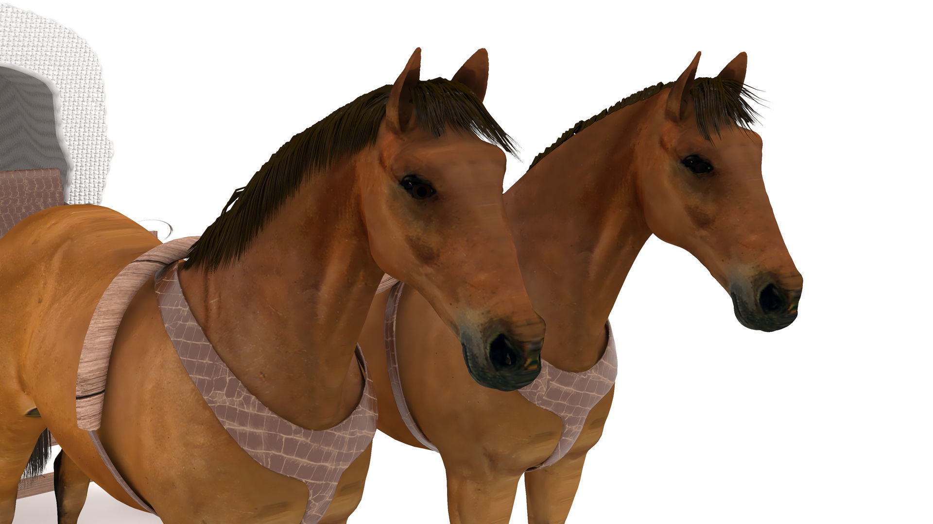 Western Wagon 6 - 4K 3D model_2