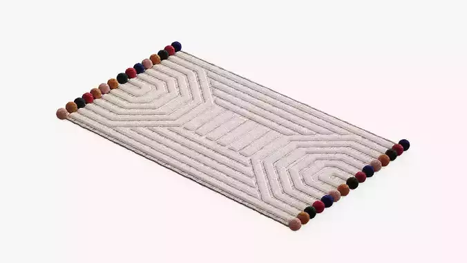 Childrens bedside mat Ponponi