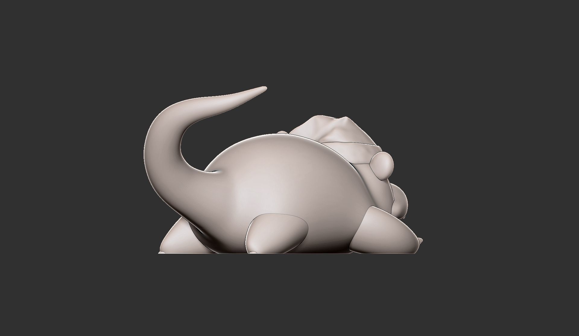 pokemon slowpoke christmas 3D print model_8