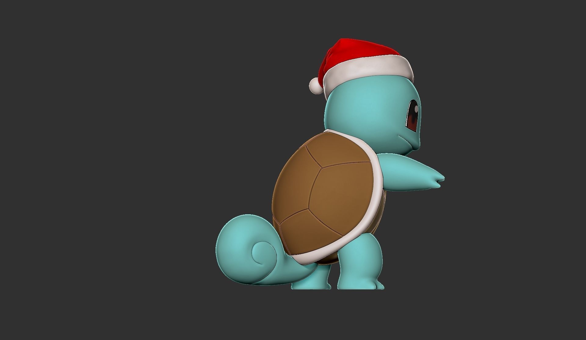 pokemon squirtle christmas 3D print model_7
