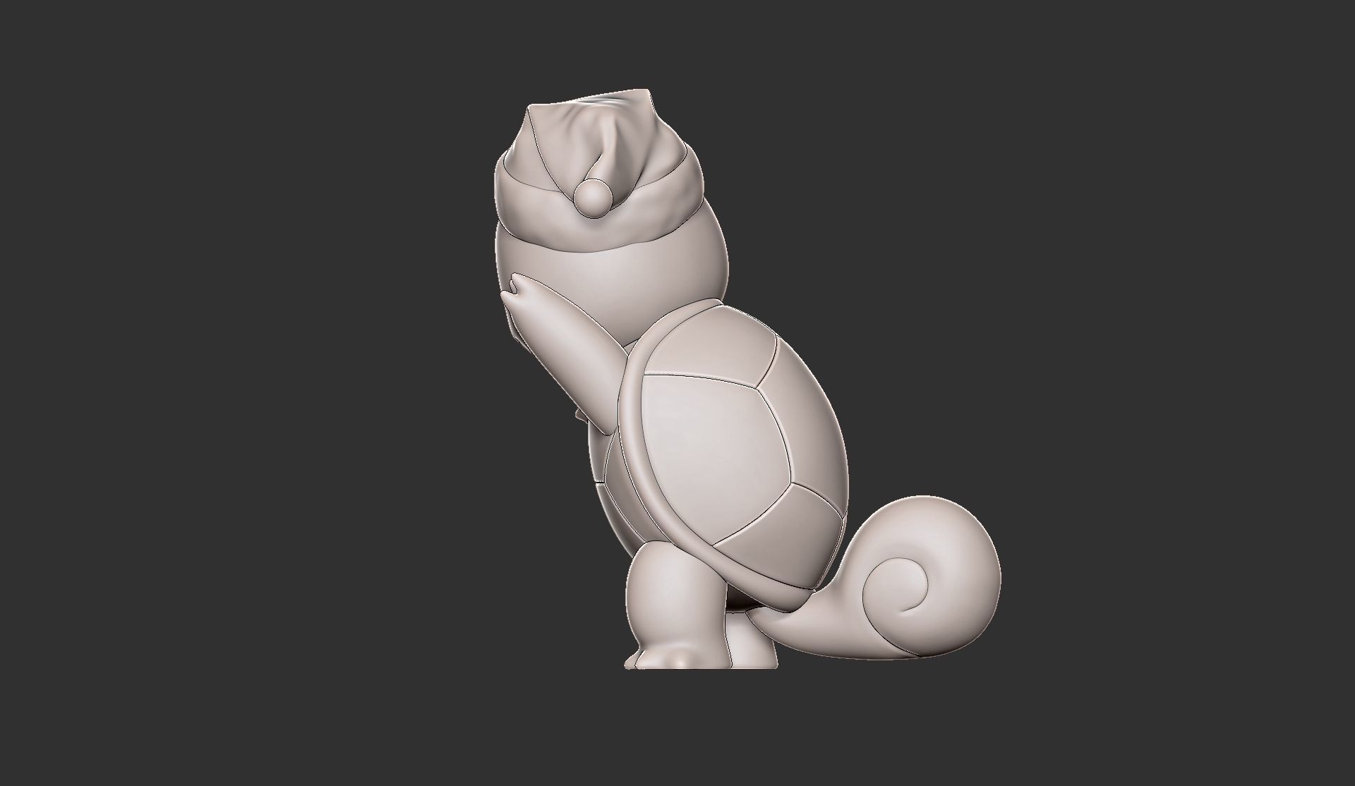 pokemon squirtle christmas 3D print model_5